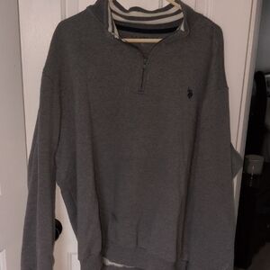 Polo by Ralph Lauren Men’s Gray Half-Zip Pullover Sweater